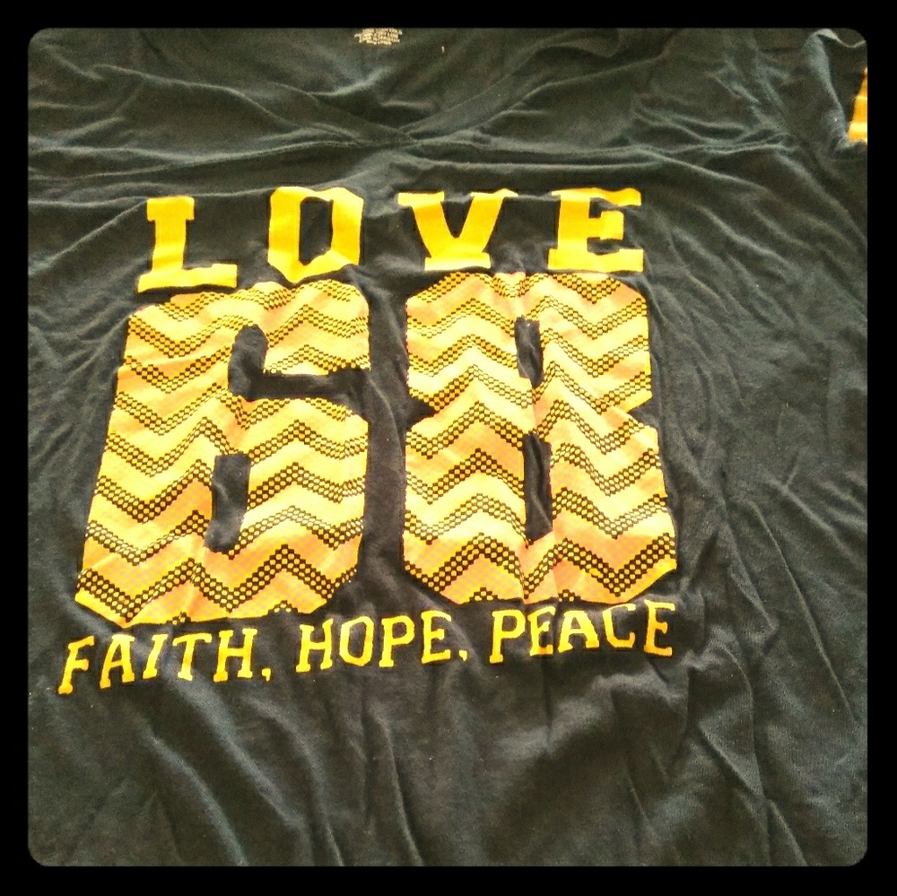 Hooded jersey style lounge shirt